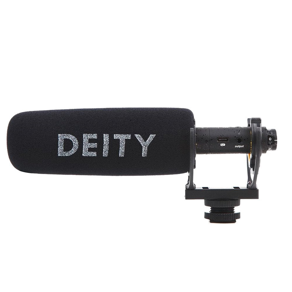 Deity V-Mic D3 Pro Universal Super-Cardioid Condenser Camera-Mount Rechargeable Shotgun Microphone with Rycote Lyre Shoe Shockmount and 3.5mm TRRS Coiled Cable