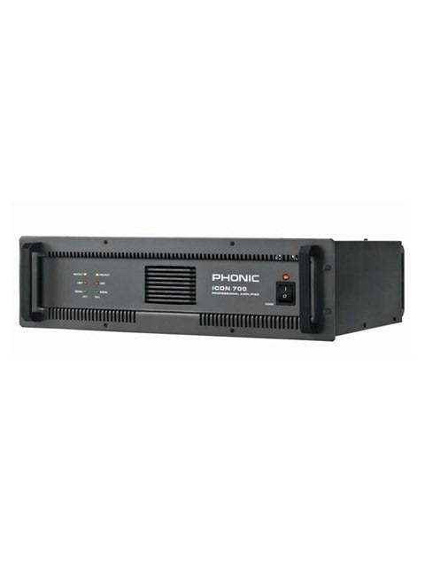 Phonic ICON 300 | 700 Contractor Power Amplifier 300W/700W w/ Auto Dual-Speed, High-efficiency Cooling Fan, XLR, and Barrier Strip Input Connectors