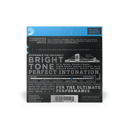 D'Addario XL Carbon Steel 09-40 Super Light Electric Guitar Strings Set with Nickel Plating (Balanced Tension set Available) | EXL-120 EXL120BT