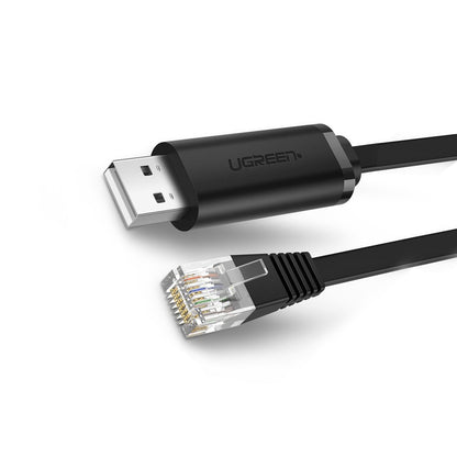 [CLEARANCE] UGREEN RJ45 Ethernet LAN to USB 2.0 Type-A Networking Console Cable for PC Laptop and Network Routers and Switches (3M) | 60813