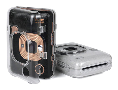 Pikxi CL-01 (CL01) Fujifilm Instax LiPlay Instant Camera Clear Transparent Case White