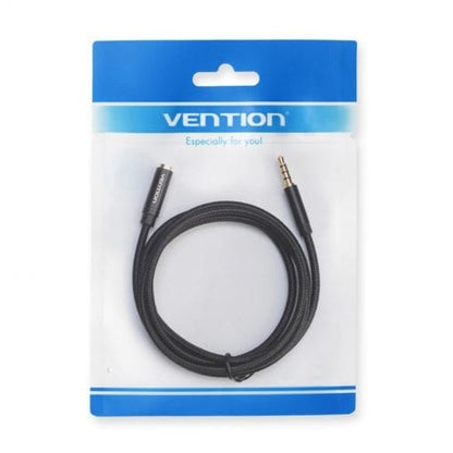 [CLEARANCE] Vention 3.5mm Male to Female Cotton Braided Cable 1.5-Meters (BHB) Audio Extension Cord for Smartphones