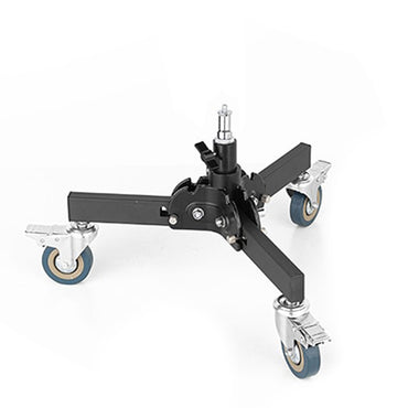 [CLEARANCE] Pxel LSW-147 Light Stand with Wheels Sturdy Folding Floor Dolly Bracket Adjustable Height (61-81cm) for Photography, Videography