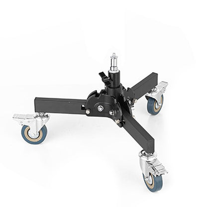 [CLEARANCE] Pxel LSW-147 Light Stand with Wheels Sturdy Folding Floor Dolly Bracket Adjustable Height (61-81cm) for Photography, Videography