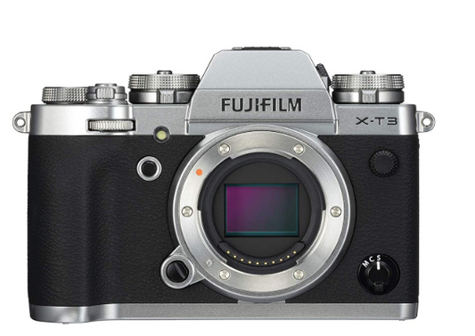 FUJIFILMX-T3 Mirrorless Digital Camera (Body Only) (Silver)