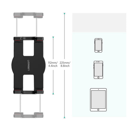 UGREEN Lazy Arm Desk Mounted Universal Metal Phone and Tablet Holder for 4"-12.9" Devices with 360 Degree Rotating Mount and 180 Degree Adjustable Folding Arms | 50394