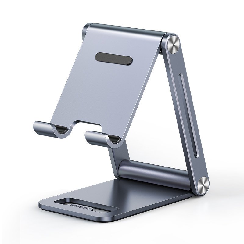 [CLEARANCE] UGREEN Aluminum Alloy Metallic Foldable Portable Stand for Mobile Phones and Tablets (Compatible with 4.9" to 7.9" Devices)| 80708