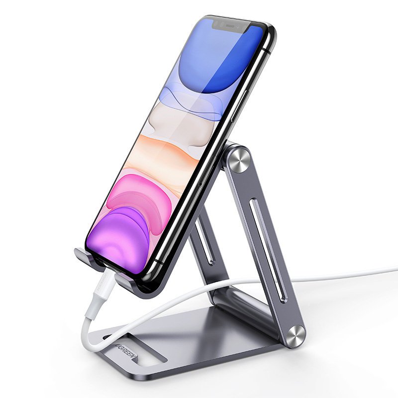 [CLEARANCE] UGREEN Aluminum Alloy Metallic Foldable Portable Stand for Mobile Phones and Tablets (Compatible with 4.9" to 7.9" Devices)| 80708