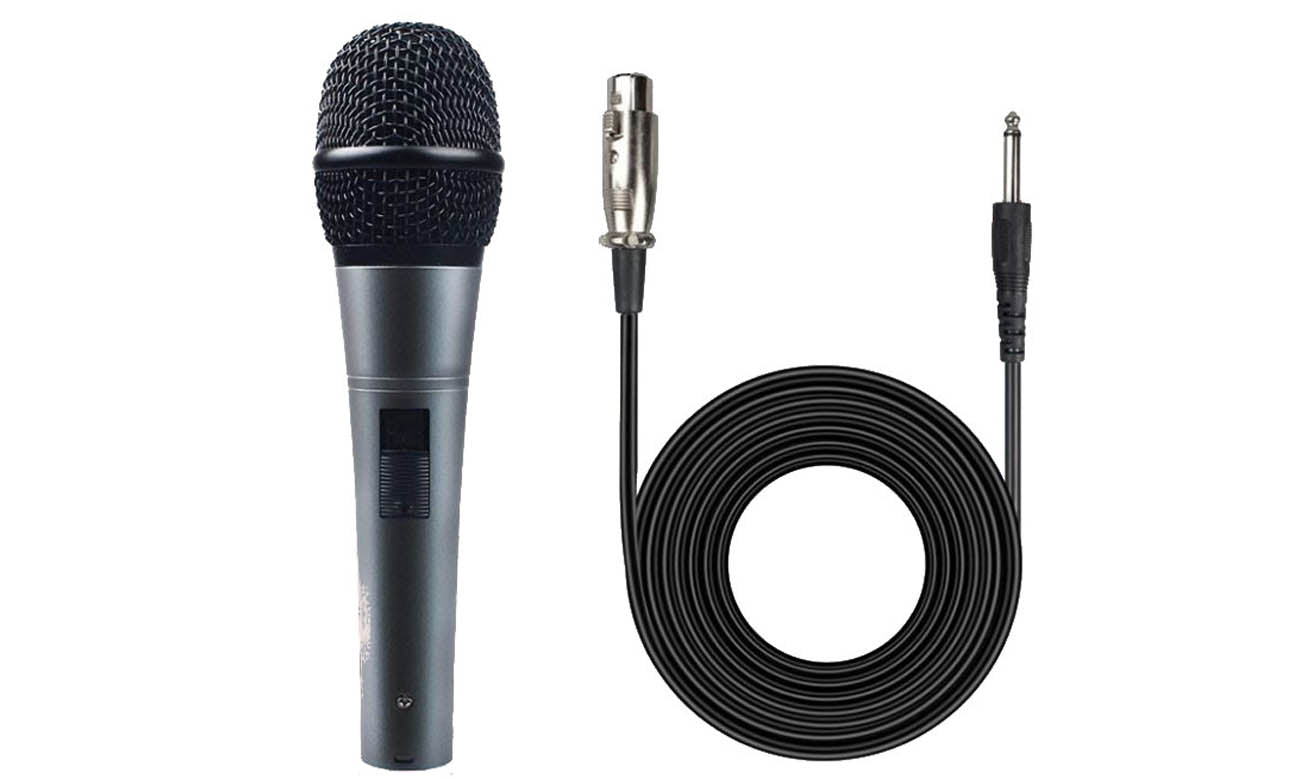 Maono AU-K04 Dynamic Wired Microphone Professional Cardioid Vocal Mic with 19ft XLR Cable for Karaoke, Singing, Speech, Stage, Wedding