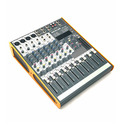 [CLEARANCE] KEVLER MIX-8BT 8-Channel Compact Bluetooth Mixer with 4 Microphone/Line, 2 Stereo Input and 2 AUX Output, 3 Band EQ with USB / MP3 Function and 99 DSP Effects | Mix Series