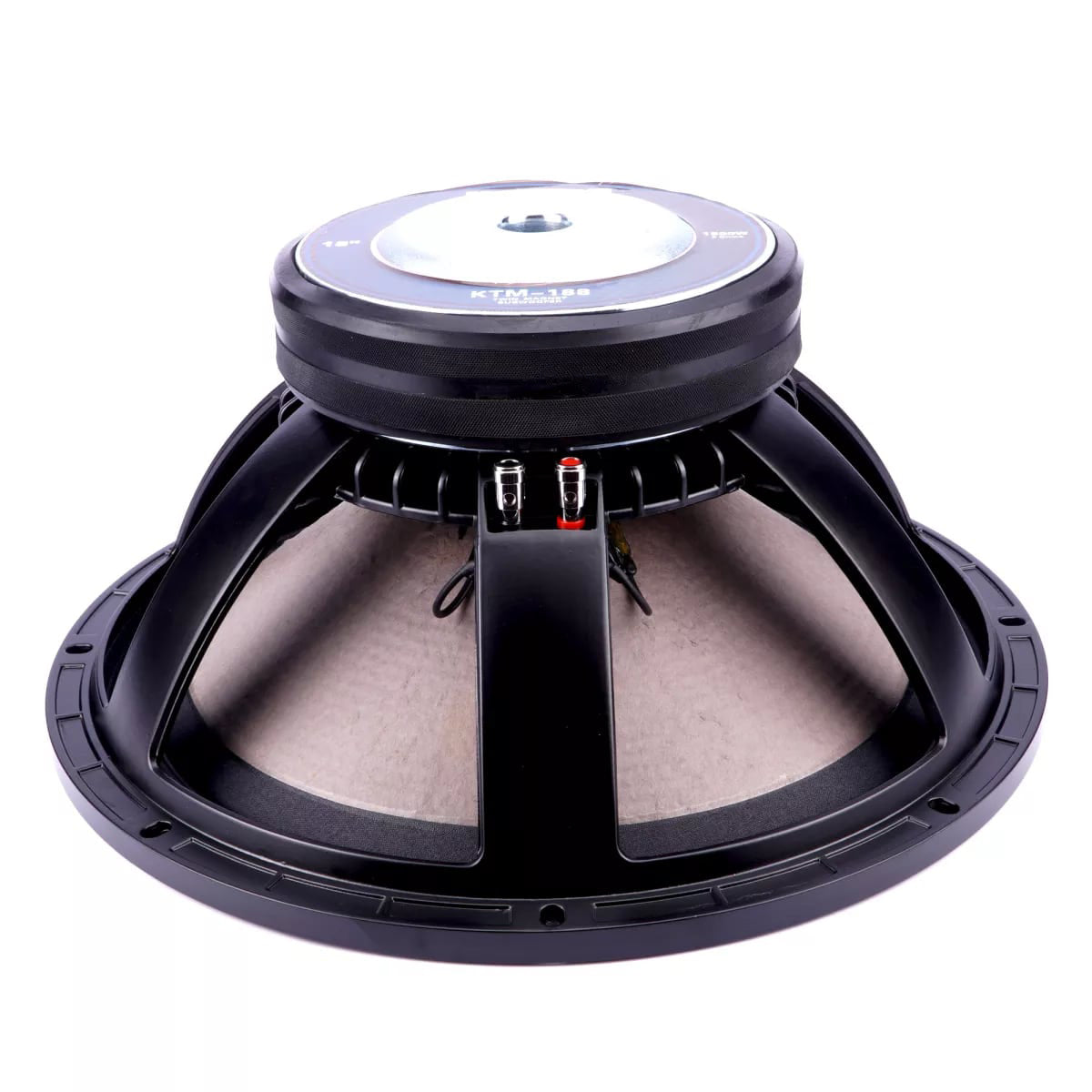 KEVLER KTM-188 Twin Magnet 18" 1500W Dual Damper Subwoofer Driver Instrumental Speaker with 8 Ohm Impedance, 38Hz-2KHz Frequency Response, and 4" Voice Coil