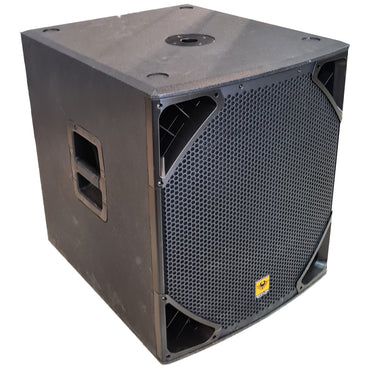 KEVLER KRX-618SA 18" 800W Powered Active Subwoofer Bass Speakers (PAIR) with Built-In Class D Amplifier, XLR and 6.5mm TRS AUX Line In and Vertical Pole Mounting Port