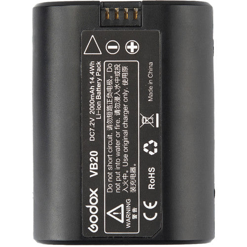 Godox VB20 Lithium-Ion Battery for V350 Flash Speedlight (7.2V, 2000mAh)