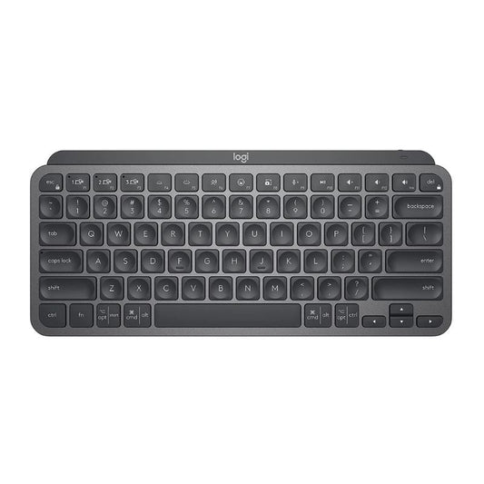Logitech MX Keys Mini Minamalist Wireless Illuminated Keyboard with Bluetooth, Emoji Keys, USB-C Rechargeable Quick Charging, and Backlit for Laptop and PC (Graphite, Rose)