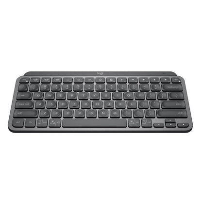 Logitech MX Keys Mini Minamalist Wireless Illuminated Keyboard with Bluetooth, Emoji Keys, USB-C Rechargeable Quick Charging, and Backlit for Laptop and PC (Graphite, Rose)