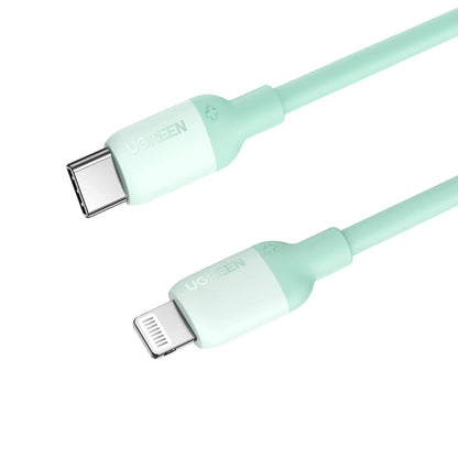 [CLEARANCE] UGREEN USB Type-C to Lightning Cable 3A Fast Charging Data Sync Silicone Cable Power Delivery PD 20W with 480Mbps Transfer Speed (1M) (Pink) | 203