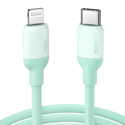 [CLEARANCE] UGREEN USB Type-C to Lightning Cable 3A Fast Charging Data Sync Silicone Cable Power Delivery PD 20W with 480Mbps Transfer Speed (1M) (Pink) | 203