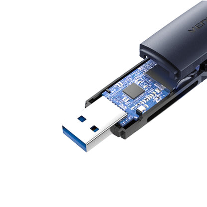 Vention 2-in-1 Type-C and USB 3.0 SD and TF Card Reader 5Gbps 100MB/s for Laptop, TV, Computer (Black, Gray)