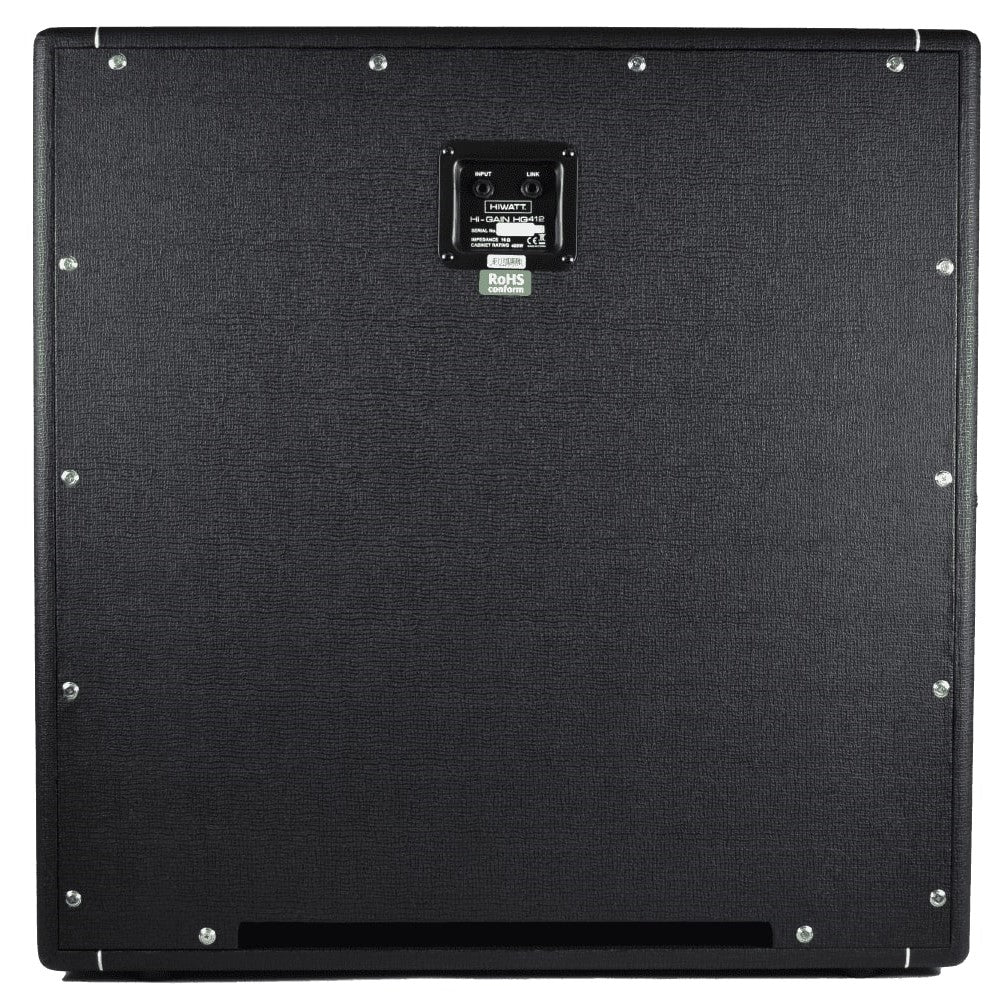 Hiwatt HG-412 Hi-Gain 400W 12-inch Extension Speaker Cabinet with Quadruple Fane Speakers for Musical and Vocal Performance | HG412