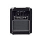 Hiwatt Crunch 8 8W Portable Combo Mini Amplifier with Built-in Tuner 5Inch Speakers and 2 Channel Options for Electric Bass and Guitar (Black) | CRUNCH8