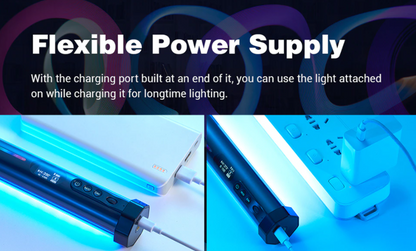 GODOX TL30-K2 Portable RGB 2700K- 6300K LED Tube Light with Bluetooth Control and Free App Support for Photography and lighting Equipment