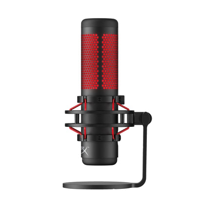 [CLEARANCE] HyperX HX-MICQC-BK QuadCast, USB Condenser Gaming Microphone for PC, PS4 and Mac, Podcasts, Twitch, YouTube, Discord, Red LED - Black
