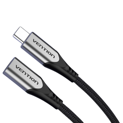 [CLEARANCE] Vention USB Type-C 3.1 Male to Female Extension Cable with 4K UHD Video 60W Fast Charging 5Gbps Data for Mobile Phone Laptop and Other USB-C Devices (0.5M) | TABHD