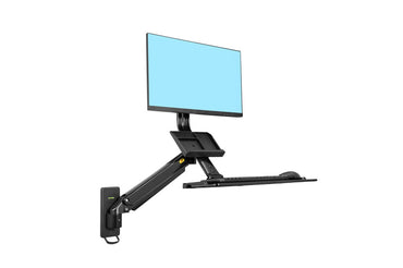 [CLEARANCE] NB North Bayou MB32 22" - 32" with 9Kg Max Payload Sit and Stand Workstation VESA Monitor Desk Mount and Gas Strut Full Motion Swivel Arm for Large Screen LCD LED TV Television