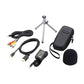 Zoom APQ-3HD Accessory Kit Package for Q3HD Handy Video Recorder with Tripod, Soft Case, AC Adapter, Mini USB and 3.5mm to RCA Cables