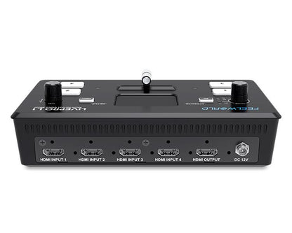 [CLEARANCE] Feelworld LIVEPRO L1 V1 USB3.0 Multi-Format Video Mixer & Switcher with 4x HDMI Inputs for Multi Camera Productions for Real-Time Live Streaming