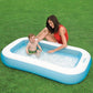 Intex 57403 Rectangular type 1.66m x 1.00m x 25cm Inflatable pool for kids ages 2years and up