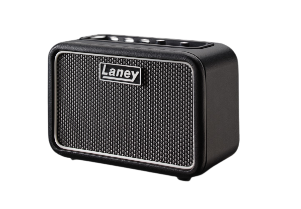 Laney Mini ST SuperG 6-Watt Battery-Powered Stereo Combo Amplifier with LSI Smartphone Insert Clean & Drive Amp for Electric Guitars