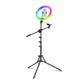 Vijim by Ulanzi 11" RGB Ring Light Multifunction Tripod / C-clamp Stand and Phone Holder with 68" Extendable Overhead Arm for Live Streaming, Photography, Video |  K15, K16