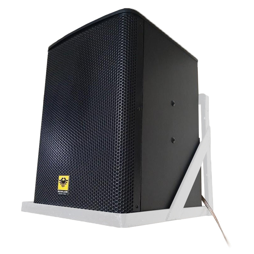 [CLEARANCE] KEVLER KR-312 12" 650W 2-Way Bass Reflex Passive Karaoke Loudspeaker (PAIR) with Banana-Type Audio Input Plugs, 4 Layer Voice Coil Woofer for Vocal and Bass Sound Reinforcement and Built-In Pole and Ceiling Bracket Mounting Ports