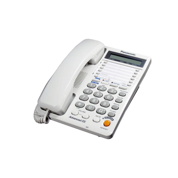 Panasonic KX-T2378 2 Line Operation Telephone with 3-Way Conference, Hands-free Speakerphone, 16-Digit LCD with Clock, Data Port, Auto Redial