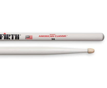 Vic Firth American Classic 5A Hickory Wood Drumsticks (Pair) Drum Sticks for Drums and Percussion (Multiple Styles Available)