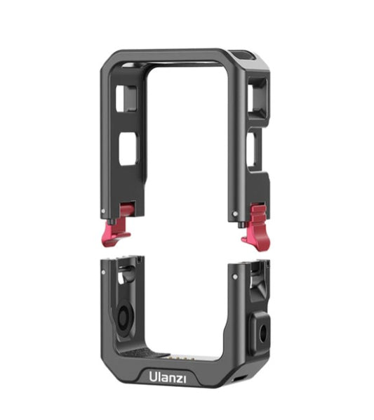 Vijim by Ulanzi 2872 Aluminum Alloy C-Action2 Magnetic Frame Cage with Built-In Magnet and Metal Frame Heat Dissipation Fit for DJI Action 2 Camera
