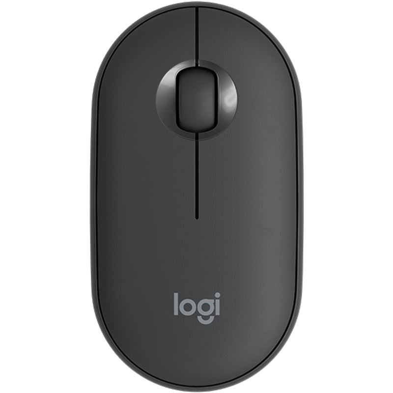 Logitech M350 Pebble Wireless Mouse with Bluetooth or USB Silent Slim Computer Mouse with Quiet Click for iPad Laptop PC and Mac