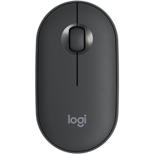 Logitech M350 Pebble Wireless Mouse with Bluetooth or USB Silent Slim Computer Mouse with Quiet Click for iPad Laptop PC and Mac