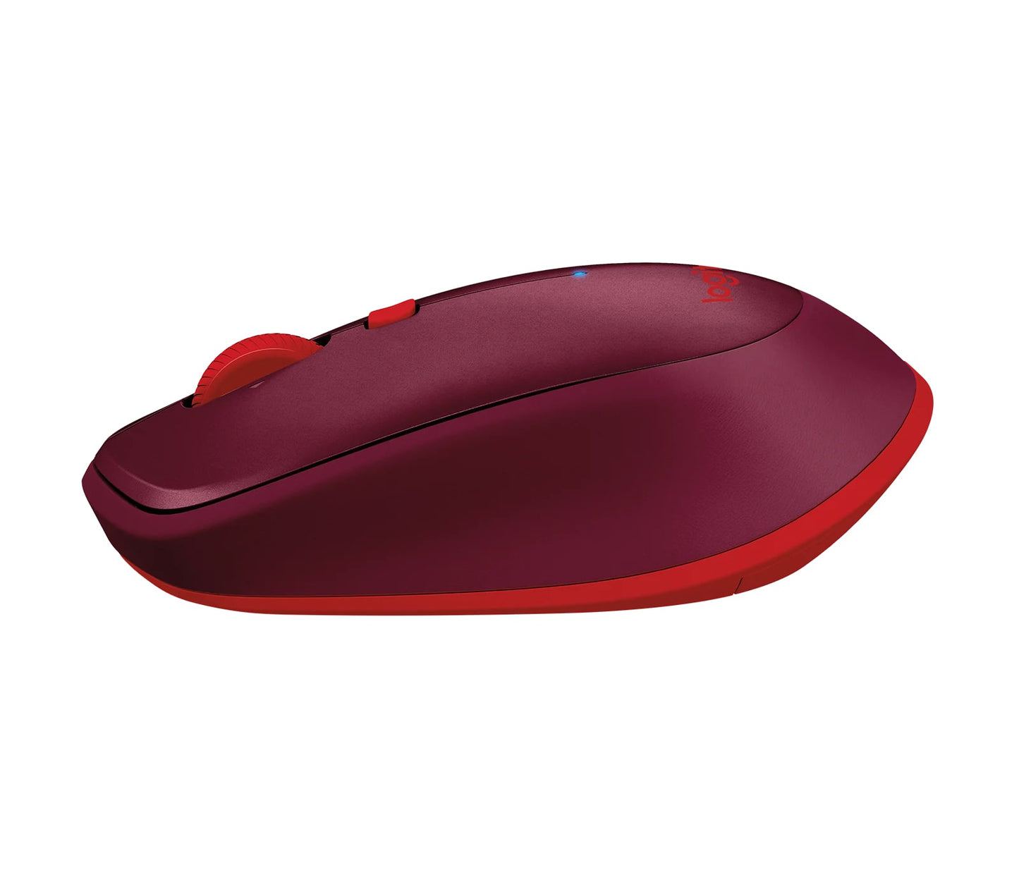 Logitech M337 Portable Bluetooth Mouse with 1000 DPI and Laser Grade Optical Sensor (Black, Blue, Red)