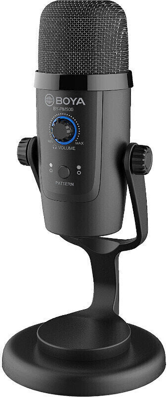 Boya BY-PM500 Cardioid, Omnidirectional USB Microphone For live streaming, vlogging, gaming, and recording podcasts and music (iOS, Android, Mac & Windows)