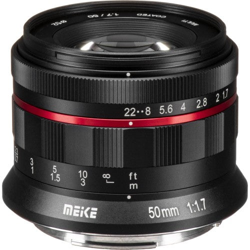 Meike 50mm f/1.7 Large Aperture Full Frame Format Manual Focus Lens (E-Mount) for Sony Mirrorless Camera