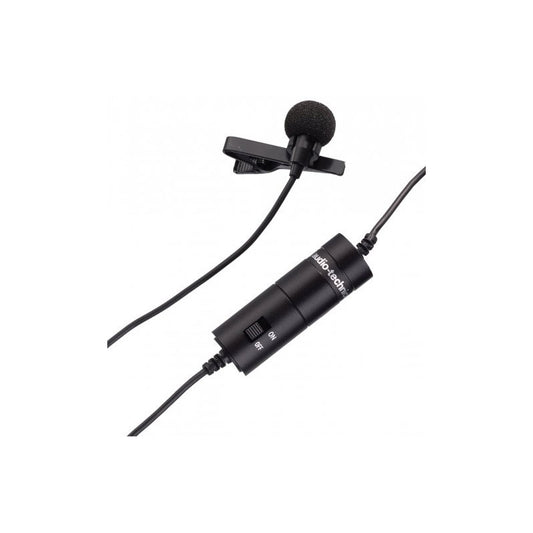Audio Technica ATR3350IS Omnidirectional Condenser Lavalier Microphone for Smartphones