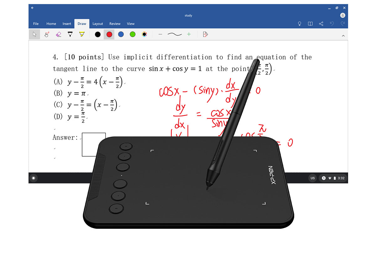 XP-Pen Deco Mini4 Drawing Tablet Anniversary Limited Edition 4x3" with Battery-Free Stylus 8192 Pressure Levels, 6 Customizable Shortcut Keys for Digital Arts