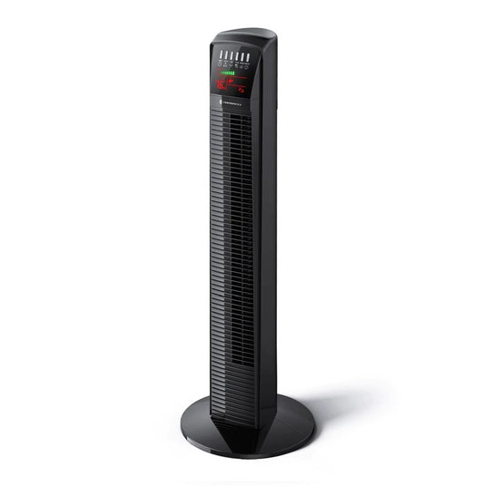 TaoTronics Bladeless Oscillating Tower Fan with LED Display, 12-Hour Timer, 3-Fan Speed and 3-Wind Modes Features TT-TF001