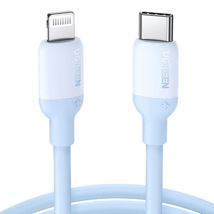 [CLEARANCE] UGREEN USB Type-C to Lightning Cable 3A Fast Charging Data Sync Silicone Cable Power Delivery PD 20W with 480Mbps Transfer Speed (1M) (Pink) | 203