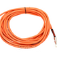 Orange Crush 20ft 6 Meters Instrument Cable with 1/4 TS Nickel Plated Male Jack Connector (Straight / Right Angle) for Guitar, Bass, Keyboard Piano