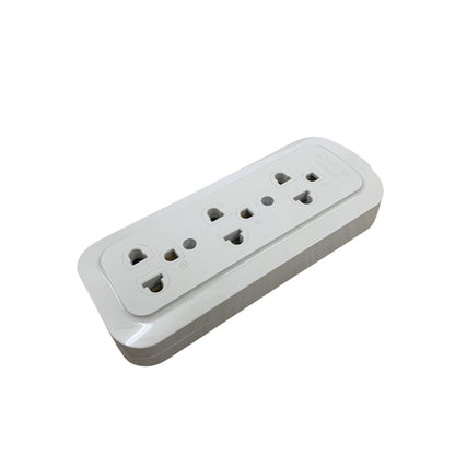 OMNI Surface Convenience Outlet Socket with Ground (2 Gang, 3 Gang) 10A 220V for Electrical Plug Adapter Appliances | WSG-002 WSG-003