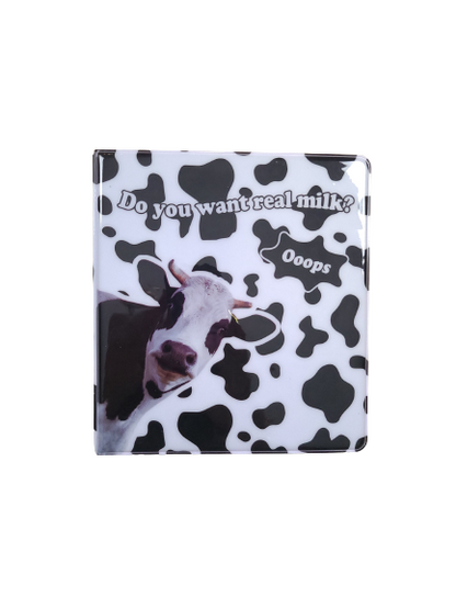 [CLEARANCE] Pikxi 7 x 6 Inch Cute Photo Album 50 - 100 Picture Cards Book with Assorted Design (Cow Milk 1)