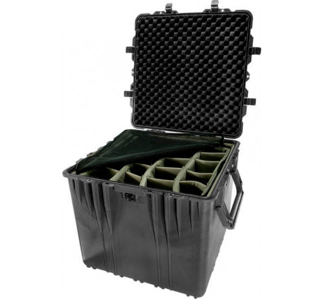 Pelican Protector 24-Inch Watertight Cube Hard Case with Padded Divider (BLACK) | Model - 0374 0370PD